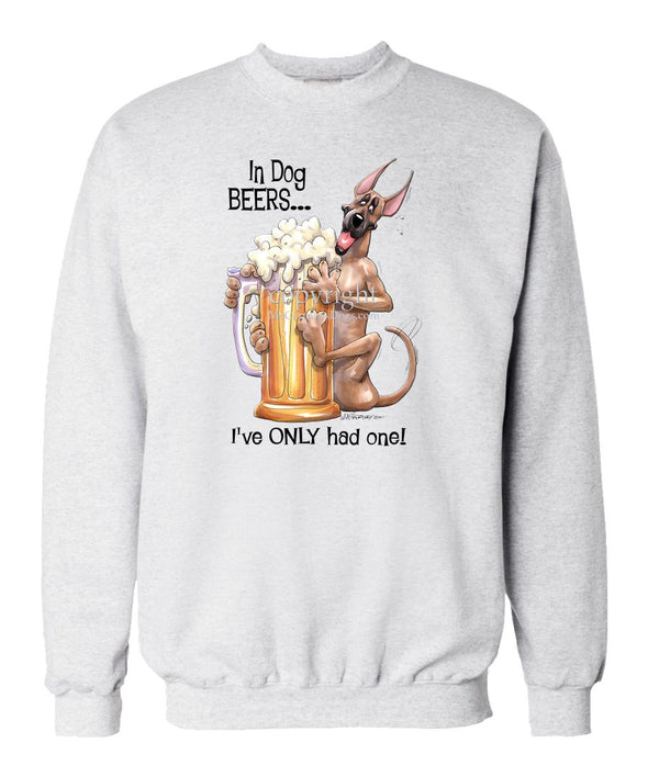Great Dane - Dog Beers - Sweatshirt