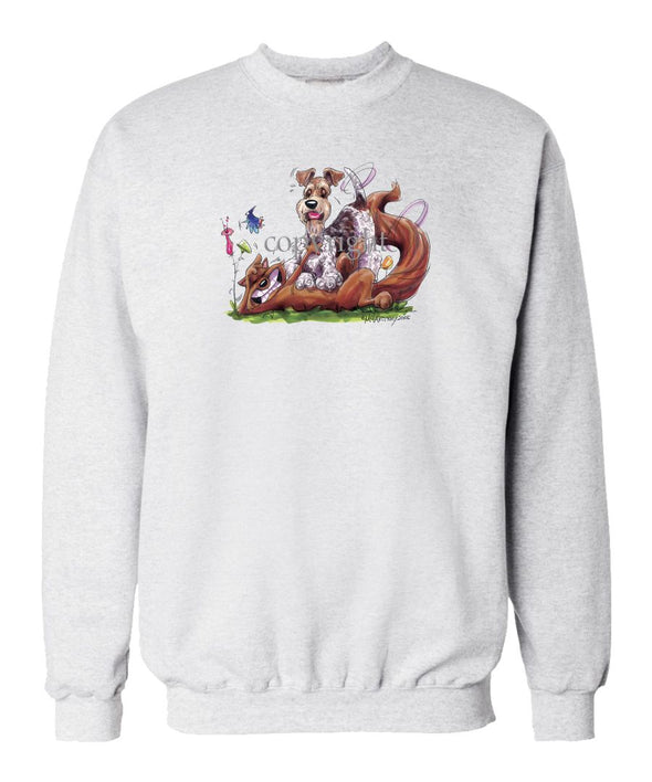 Wire Fox Terrier - Tickling Fox - Caricature - Sweatshirt
