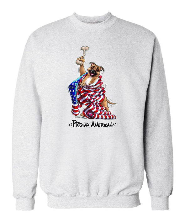 Staffordshire Bull Terrier - Proud American - Sweatshirt