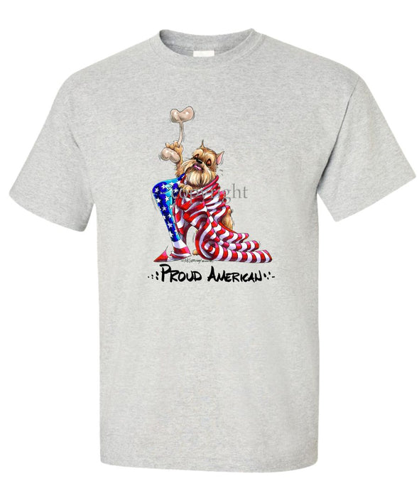 Brussels Griffon - Proud American - T-Shirt