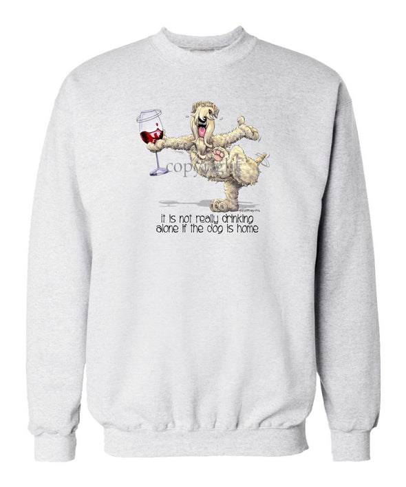 Soft Coated Wheaten - It's Drinking Alone 2 - Sweatshirt