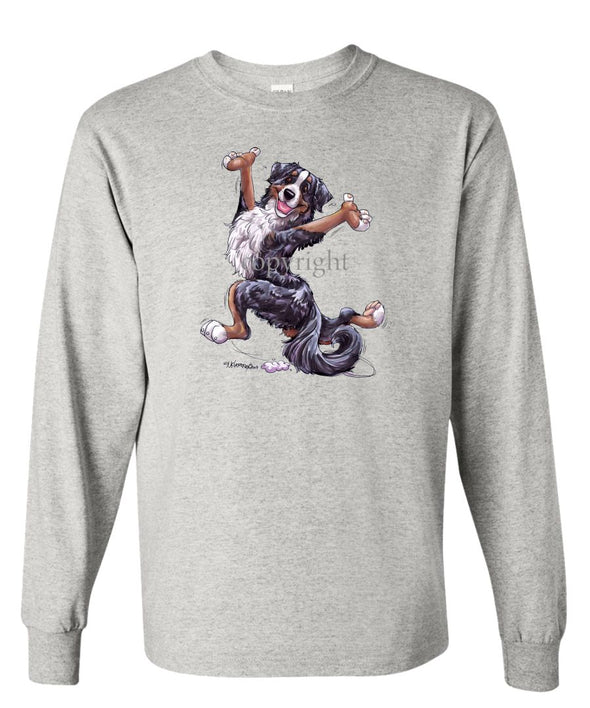 Bernese Mountain Dog - Happy Dog - Long Sleeve T-Shirt