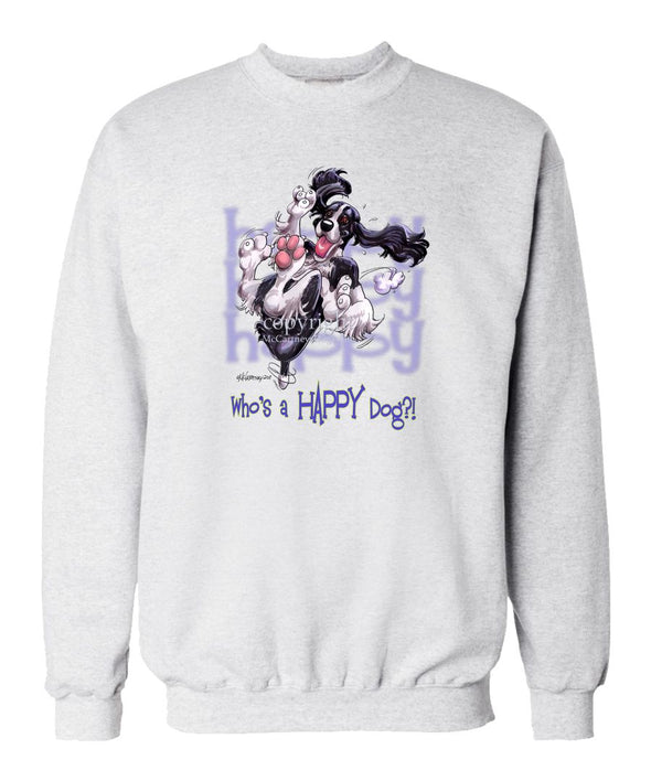 English Springer Spaniel - Who's A Happy Dog - Sweatshirt