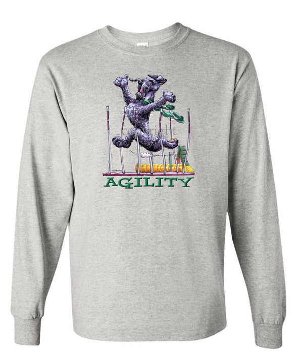 Kerry Blue Terrier - Agility Weave II - Long Sleeve T-Shirt
