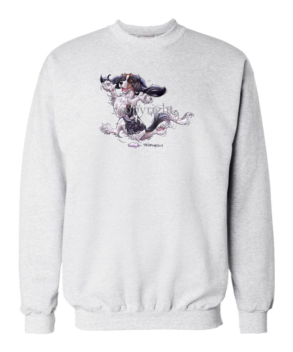 Cavalier King Charles  Black Tri - Happy Dog - Sweatshirt