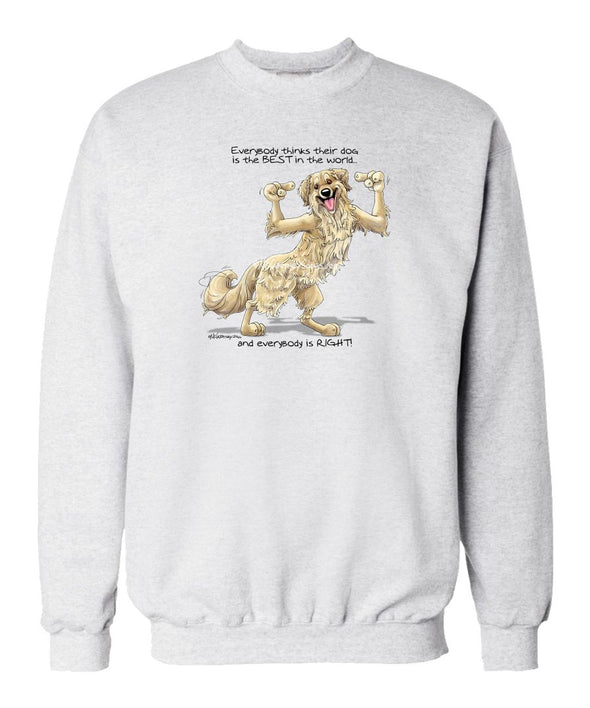 Golden Retriever - Best Dog in the World - Sweatshirt