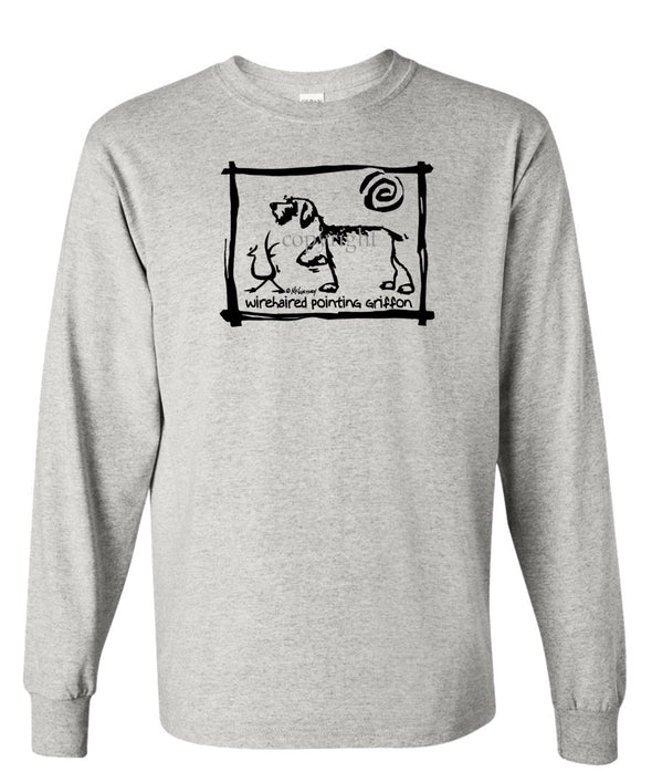 Wirehaired Pointing Griffon - Cavern Canine - Long Sleeve T-Shirt