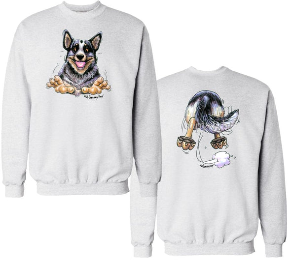 Australian Cattle Dog - Coming and Going - Sweatshirt (Double Sided)