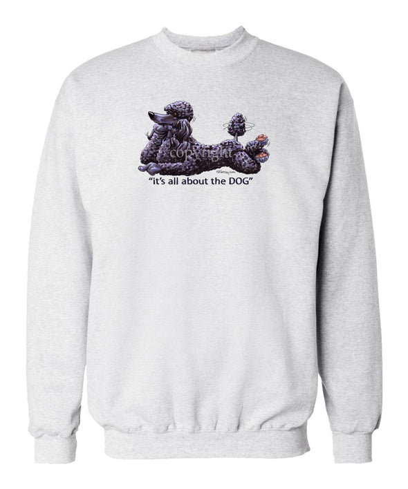 Poodle  Black - All About The Dog - Sweatshirt