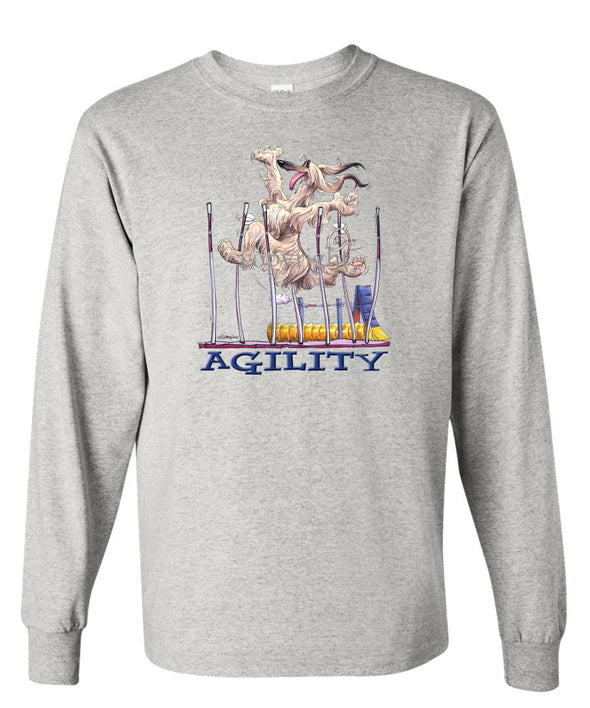 Afghan Hound - Agility Weave II - Long Sleeve T-Shirt