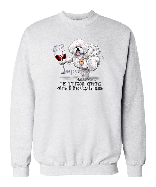 Bichon Frise - It's Drinking Alone 2 - Sweatshirt