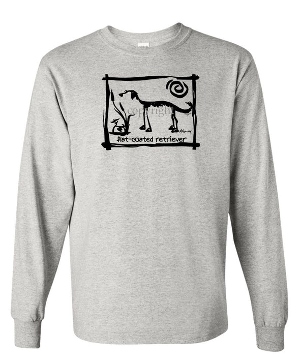 Flat Coated Retriever - Cavern Canine - Long Sleeve T-Shirt