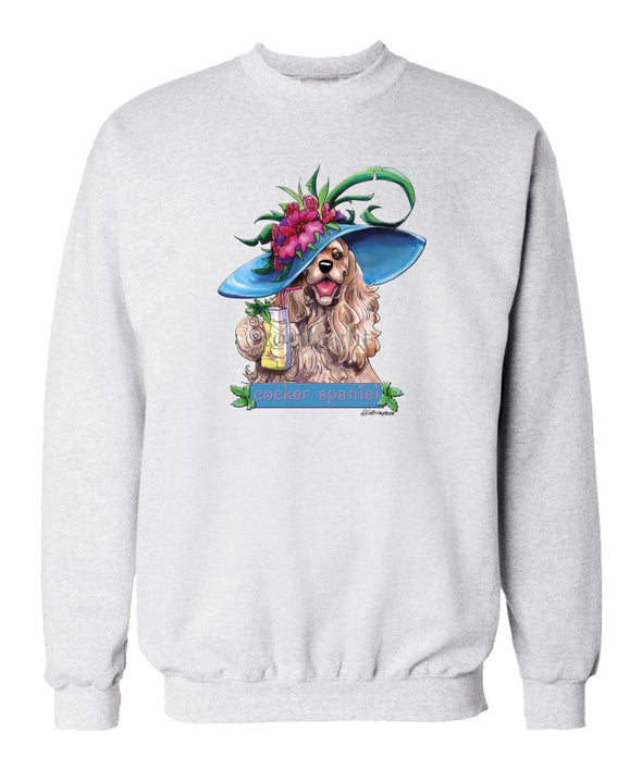 Cocker Spaniel - Derby Hat - Mike's Faves - Sweatshirt