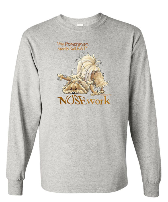 Pomeranian - Nosework - Long Sleeve T-Shirt
