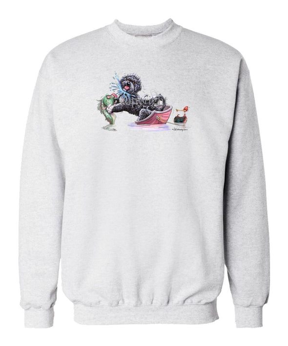 Portuguese Water Dog - Fish Squirting - Mike's Faves - Sweatshirt