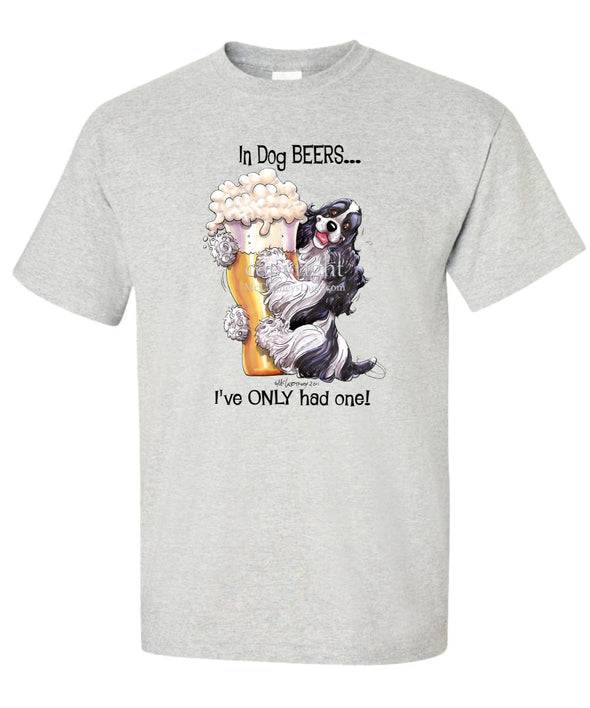 Cocker Spaniel  Black White - Dog Beers - T-Shirt