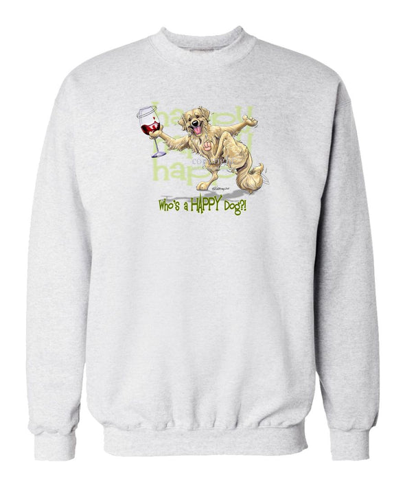 Golden Retriever - Who's A Happy Dog - Sweatshirt