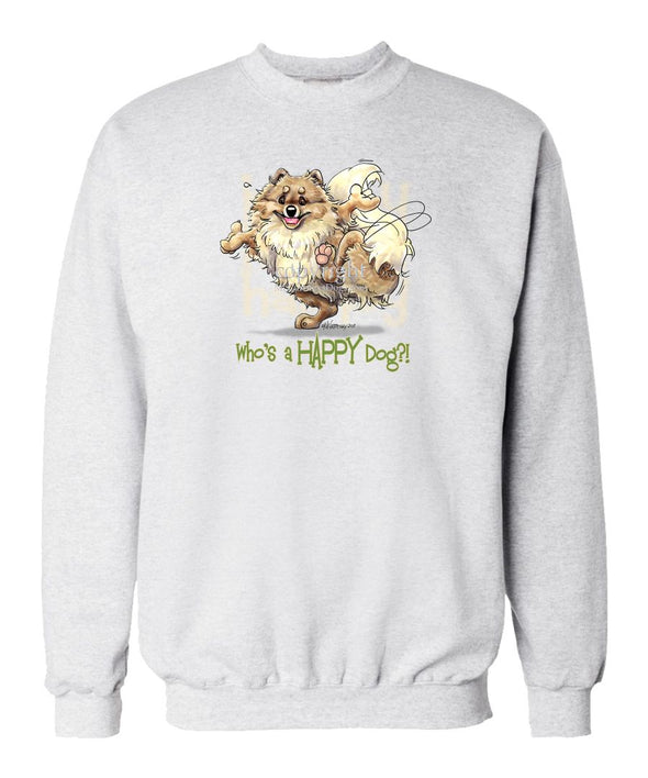 Pomeranian - Who's A Happy Dog - Sweatshirt
