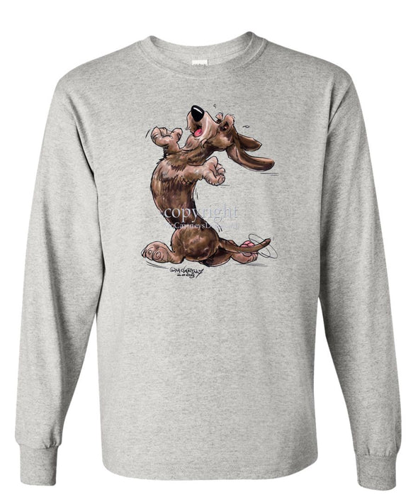 Dachshund  Wirehaired - Happy Dog - Long Sleeve T-Shirt