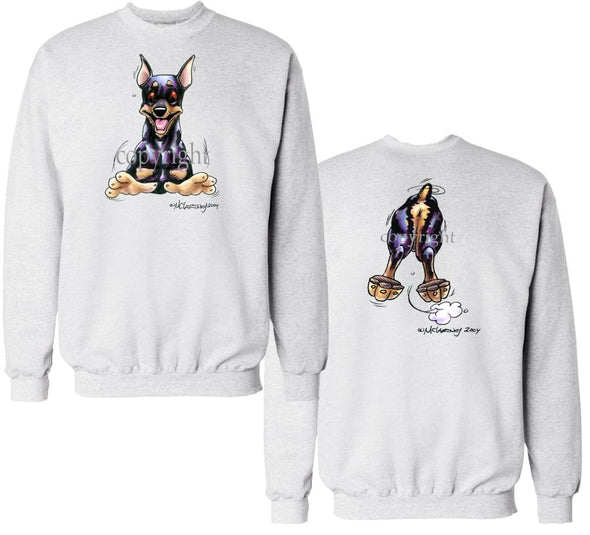 Miniature Pinscher - Coming and Going - Sweatshirt (Double Sided)