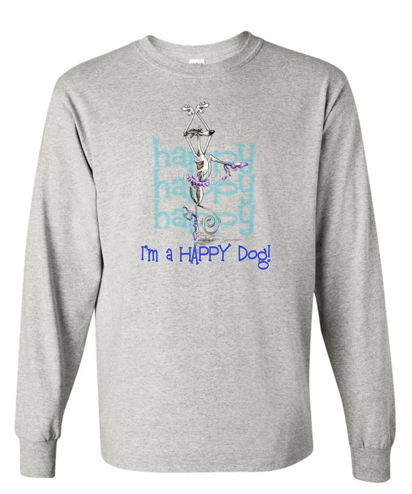 Whippet - 2 - Who's A Happy Dog - Long Sleeve T-Shirt