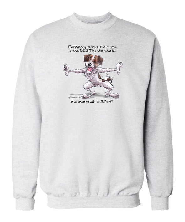 Jack Russell Terrier - Best Dog in the World - Sweatshirt