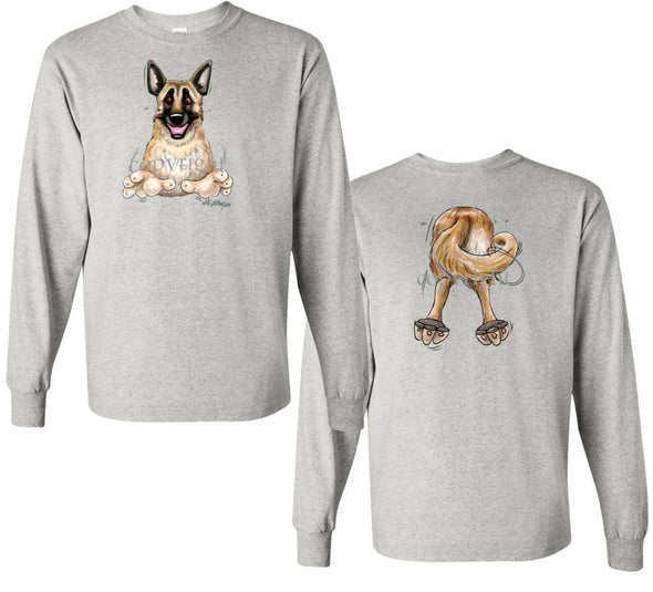 Belgian Malinois - Coming and Going - Long Sleeve T-Shirt (Double Sided)