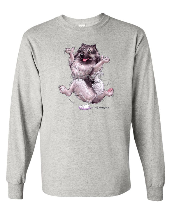 Keeshond - Happy Dog - Long Sleeve T-Shirt