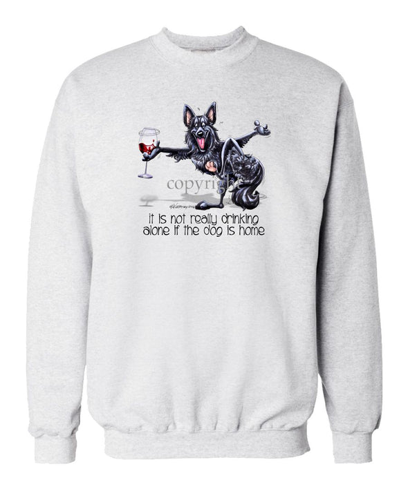 Belgian Sheepdog - It's Drinking Alone 2 - Sweatshirt