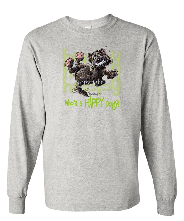 Cairn Terrier - Who's A Happy Dog - Long Sleeve T-Shirt