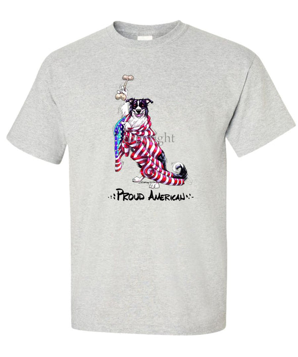 Border Collie - Proud American - T-Shirt