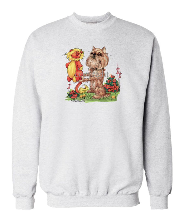 Brussels Griffon - Stuffed Lion - Caricature - Sweatshirt