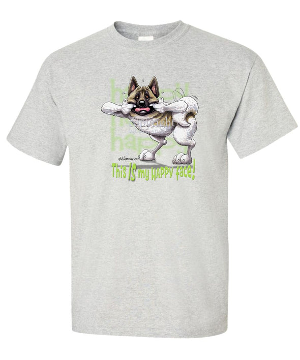 Akita - Who's A Happy Dog - T-Shirt