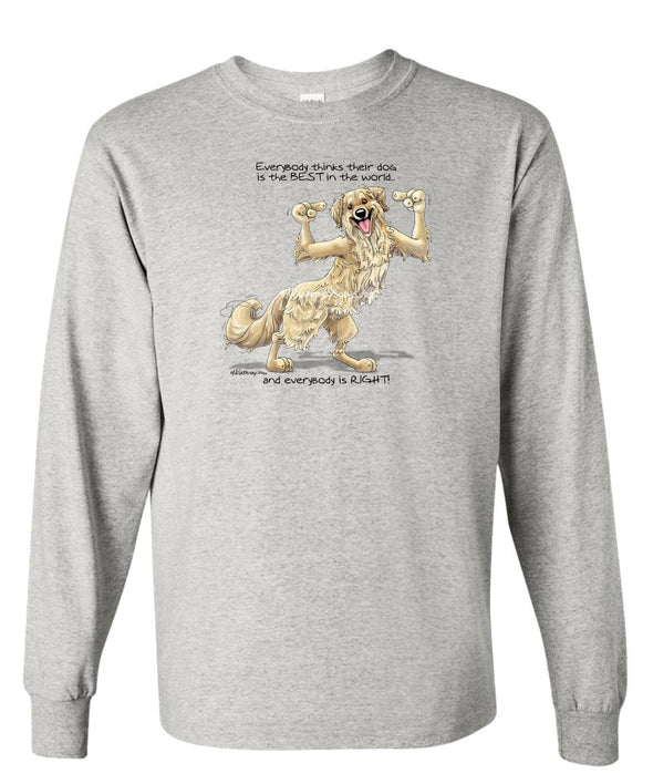 Golden Retriever - Best Dog in the World - Long Sleeve T-Shirt