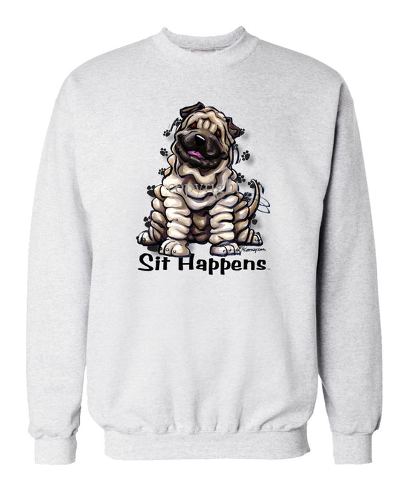 Shar Pei - Sit Happens - Sweatshirt