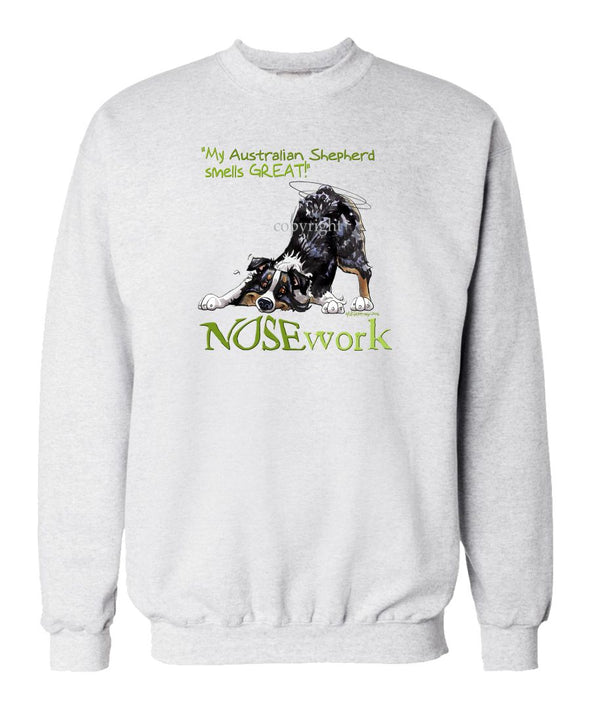 Australian Shepherd  Black Tri - Nosework - Sweatshirt