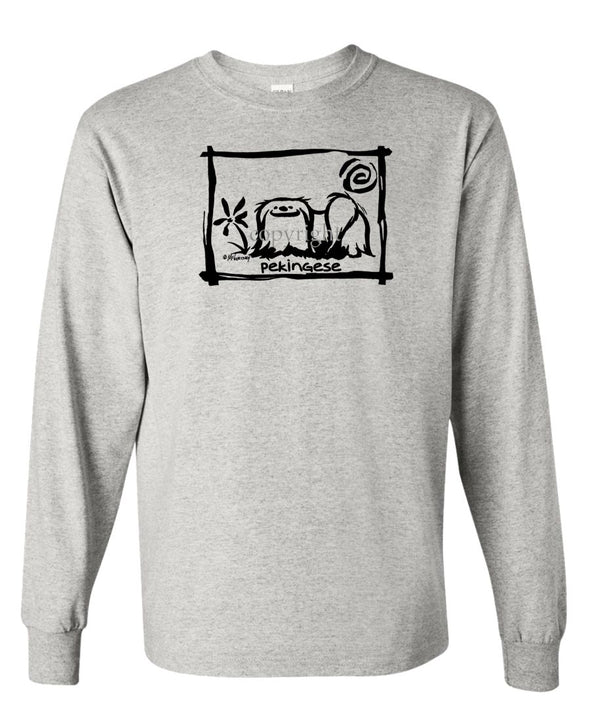 Pekingese - Cavern Canine - Long Sleeve T-Shirt
