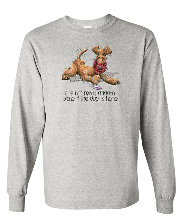 Irish Terrier - It's Not Drinking Alone - Long Sleeve T-Shirt