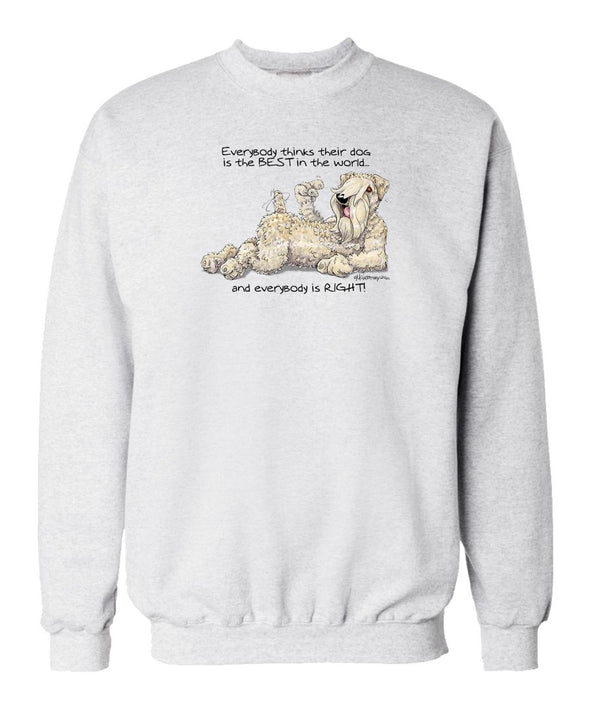 Soft Coated Wheaten - Best Dog in the World - Sweatshirt