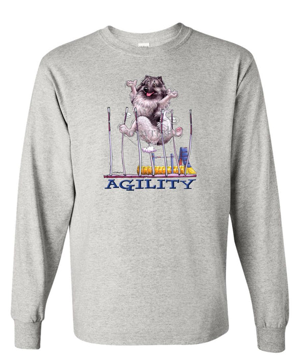 Keeshond - Agility Weave II - Long Sleeve T-Shirt