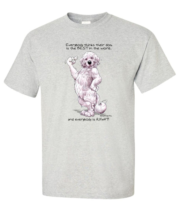 Great Pyrenees - Best Dog in the World - T-Shirt