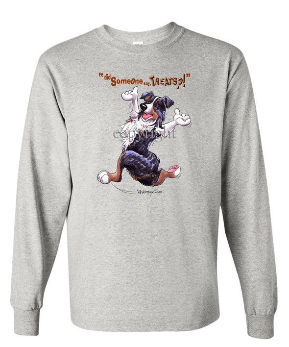 Australian Shepherd  Black Tri - Treats - Long Sleeve T-Shirt