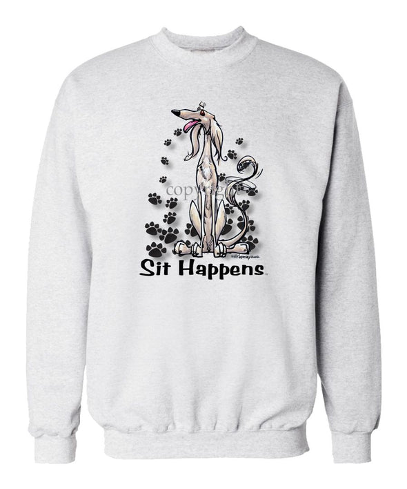 Saluki - Sit Happens - Sweatshirt