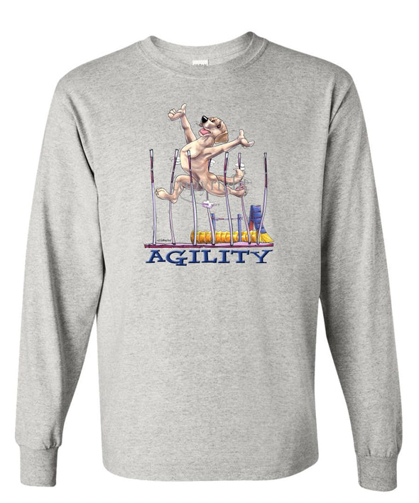 Labrador Retriever  Yellow - Agility Weave II - Long Sleeve T-Shirt