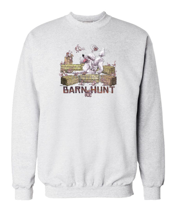 Poodle  White - Barnhunt - Sweatshirt