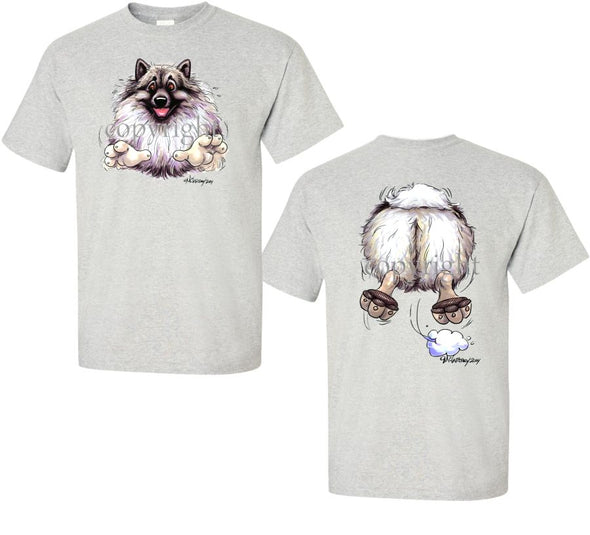 Keeshond - Coming and Going - T-Shirt (Double Sided)
