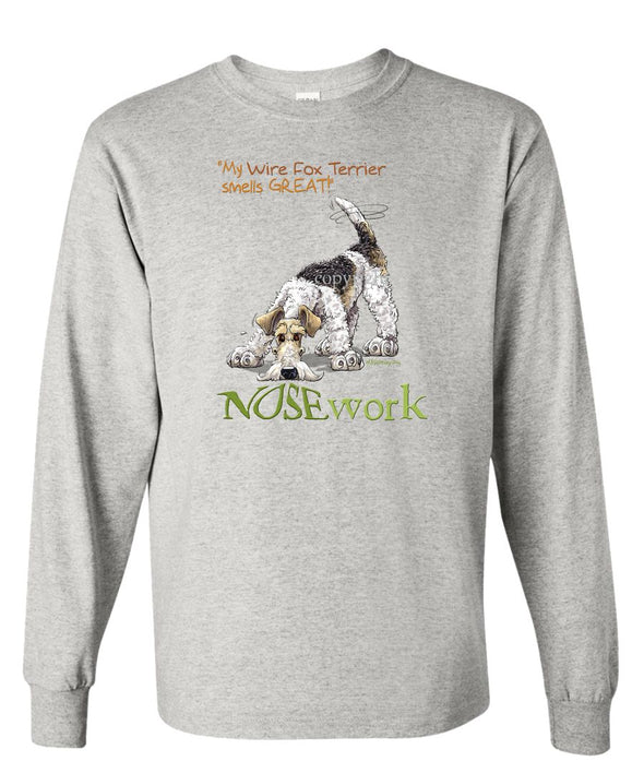 Wire Fox Terrier - Nosework - Long Sleeve T-Shirt