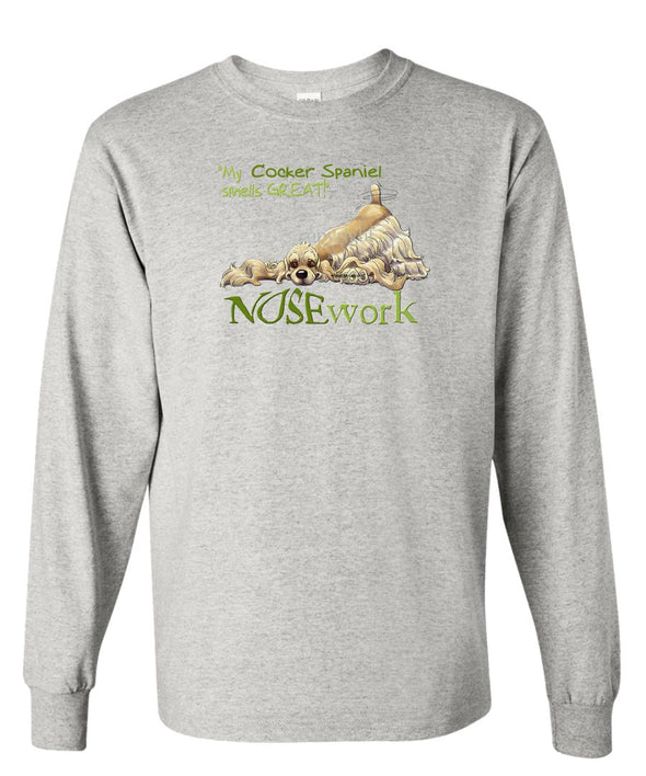 Cocker Spaniel - Nosework - Long Sleeve T-Shirt
