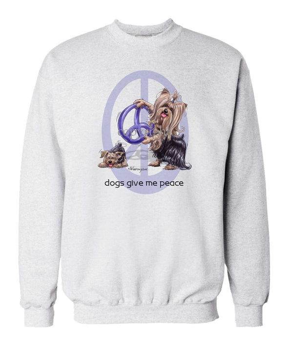 Yorkshire Terrier - Peace Dogs - Sweatshirt