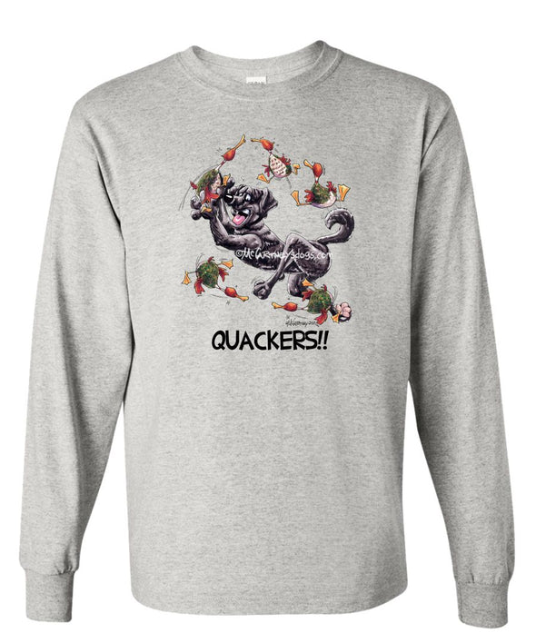Labrador Retriever  Black - Quackers - Mike's Faves - Long Sleeve T-Shirt